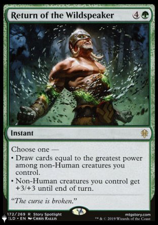 (172) Magic The Gathering The List Single: Return of the Wildspeaker  Rare