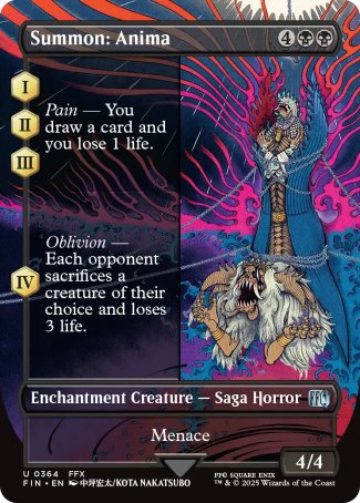 (364) Magic The Gathering Magic: The Gathering - FINAL FANTASY: Extras Single: Summon: Anima Holo Uncommon