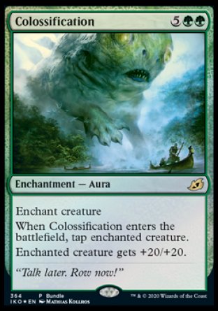 (364) Magic The Gathering Ikoria: Lair of Behemoths: Promos Single: Colossification Holo Rare