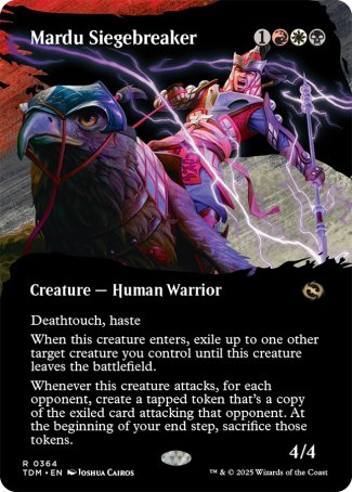 (364) Magic The Gathering Tarkir: Dragonstorm: Extras Single: Mardu Siegebreaker Holo Rare