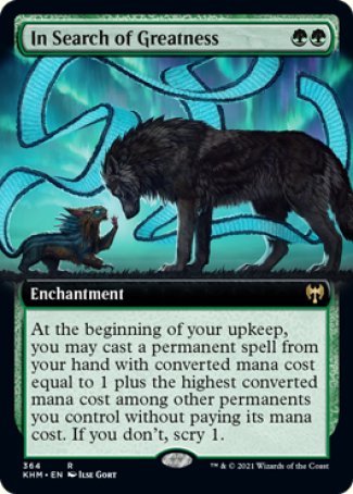 (364) Magic The Gathering Kaldheim: Extras Single: In Search of Greatness  Rare