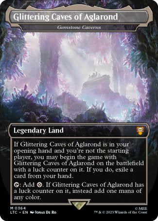 (364) Magic The Gathering Commander: The Lord of the Rings: Tales of Middle-earth: Extras Single: Gemstone Caverns (V.1)  Mythic