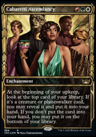 (364) Magic The Gathering Streets of New Capenna: Extras Single: Cabaretti Ascendancy (V.2)  Rare