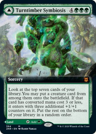 (364) Magic The Gathering Zendikar Rising: Extras Single: Turntimber Symbiosis // Turntimber, Serpentine Wood Holo Mythic