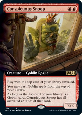 (364) Magic The Gathering Core 2021: Extras Single: Conspicuous Snoop Holo Rare