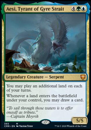 (365/361) Magic The Gathering Commander Legends: Extras Single: Aesi, Tyrant of Gyre Strait  Mythic