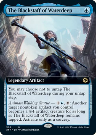 (365) Magic The Gathering Adventures in the Forgotten Realms: Extras Single: The Blackstaff of Waterdeep  Rare