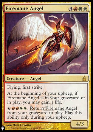 (205) Magic The Gathering The List Single: Firemane Angel  Rare