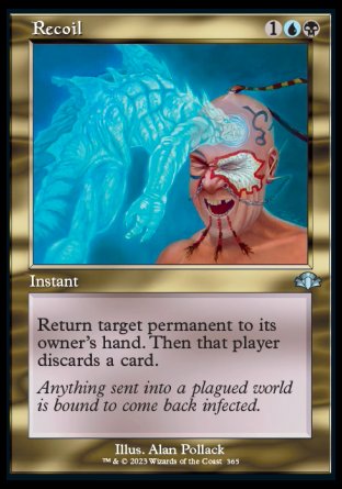 (365) Magic The Gathering Dominaria Remastered: Extras Single: Recoil Holo Uncommon