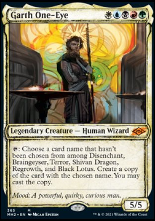 (365) Magic The Gathering Modern Horizons 2: Extras Single: Garth One-Eye (V.1)  Mythic