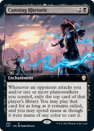 (365) Magic The Gathering Commander: Strixhaven: Extras Single: Cunning Rhetoric  Rare
