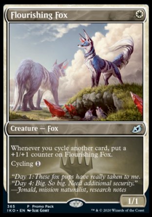 (365) Magic The Gathering Ikoria: Lair of Behemoths: Promos Single: Flourishing Fox  Uncommon