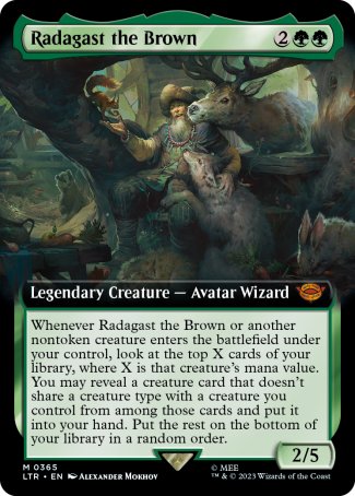 (365) Magic The Gathering The Lord of the Rings: Tales of Middle-earth: Extras Single: Radagast the Brown  Mythic