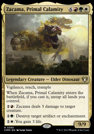 (365) Magic The Gathering Commander Masters Single: Zacama, Primal Calamity  Rare