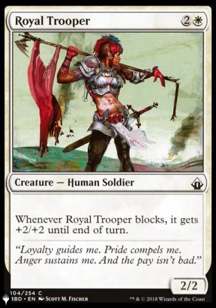 (104) Magic The Gathering The List Single: Royal Trooper  Common