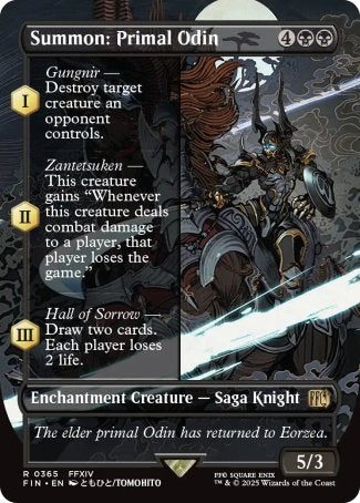 (365) Magic The Gathering Magic: The Gathering - FINAL FANTASY: Extras Single: Summon: Primal Odin  Rare