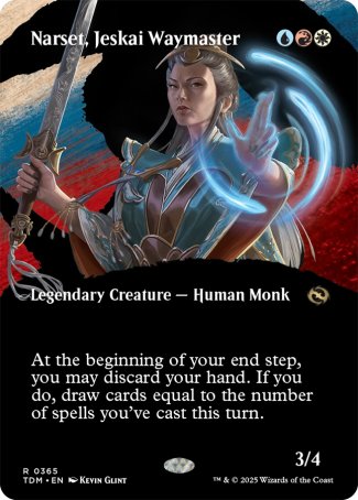 (365) Magic The Gathering Tarkir: Dragonstorm: Extras Single: Narset, Jeskai Waymaster (V.1) Holo Rare