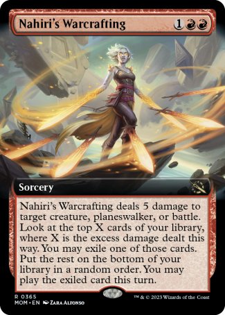 (365) Magic The Gathering March of the Machine: Extras Single: Nahiri's Warcrafting Holo Rare