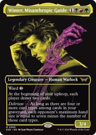(365) Magic The Gathering Duskmourn: House of Horror: Extras Single: Winter, Misanthropic Guide  Rare