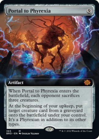 (365) Magic The Gathering The Brothers' War: Extras Single: Portal to Phyrexia  Mythic
