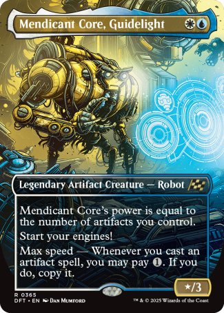 (365) Magic The Gathering Aetherdrift: Extras Single: Mendicant Core, Guidelight  Rare