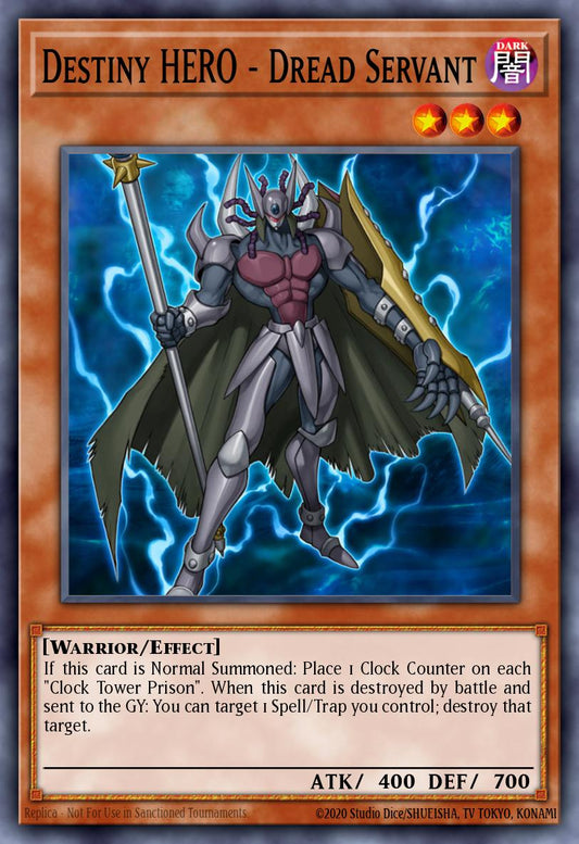 (004) YuGiOh TCG LODT: Light of Destruction Single: Destiny HERO - Dread Servant (V.2 - Common)  Common