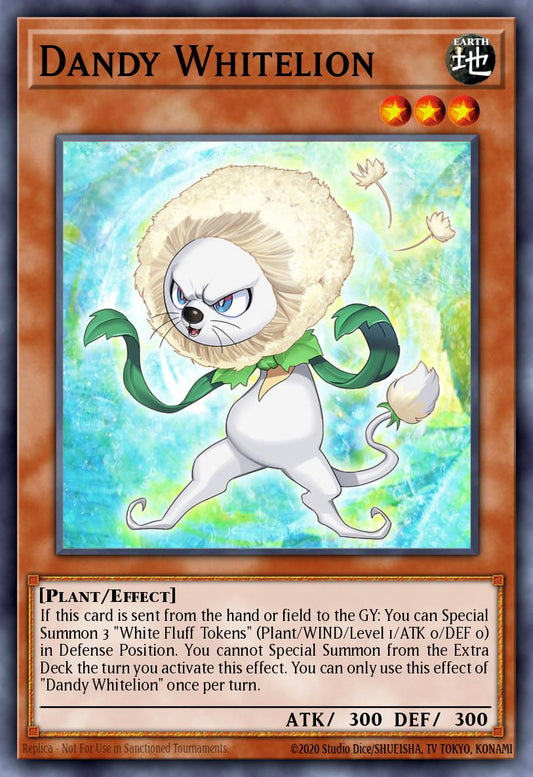(097) YuGiOh TCG LEDE: Legacy of Destruction Single: Dandy Whitelion  Super Rare