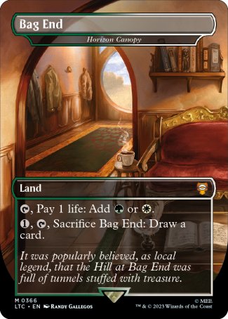 (366) Magic The Gathering Commander: The Lord of the Rings: Tales of Middle-earth: Extras Single: Horizon Canopy (V.1) Holo Mythic