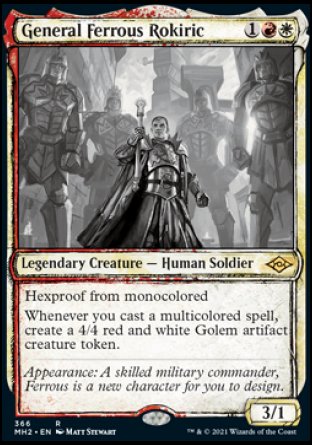 (366) Magic The Gathering Modern Horizons 2: Extras Single: General Ferrous Rokiric Holo Rare