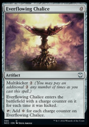 (366) Magic The Gathering Commander: Streets of New Capenna Single: Everflowing Chalice  Uncommon