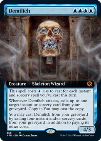 (366) Magic The Gathering Adventures in the Forgotten Realms: Extras Single: Demilich Holo Mythic