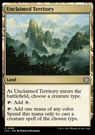 (366) Magic The Gathering Commander: The Lost Caverns of Ixalan Single: Unclaimed Territory Holo Uncommon