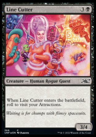 (366) Magic The Gathering Unfinity: Extras Single: Line Cutter  Common
