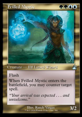 (366) Magic The Gathering Ravnica Remastered: Extras Single: Frilled Mystic  Holo Uncommon