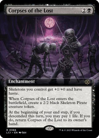(366) Magic The Gathering The Lost Caverns of Ixalan: Extras Single: Corpses of the Lost Holo Rare