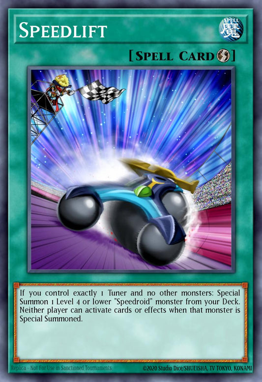 (097) YuGiOh TCG MP20: 2020 Tin of Lost Memories Mega Pack Single: Speedlift  Super Rare