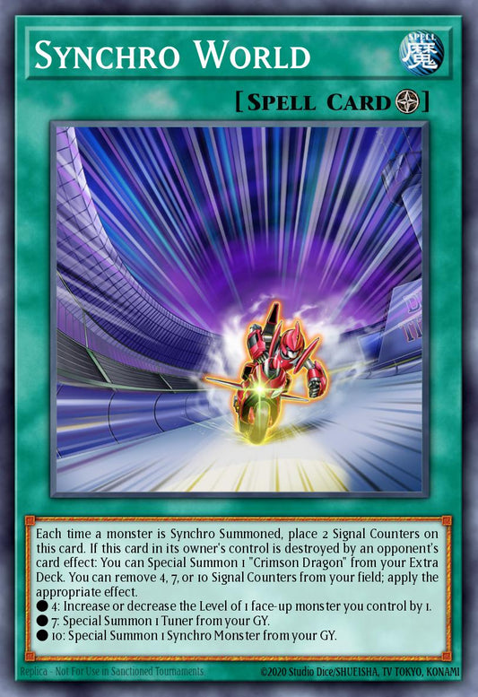 (372) YuGiOh TCG MP24: 25th Anniversary Tin: Dueling Mirrors Single: Synchro World  Common