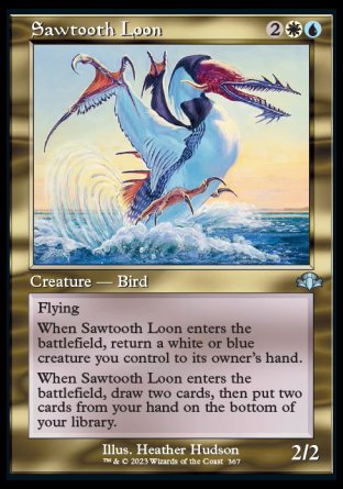(367) Magic The Gathering Dominaria Remastered: Extras Single: Sawtooth Loon  Uncommon