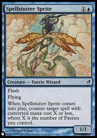 (065) Magic The Gathering The List Single: Spellstutter Sprite  Common