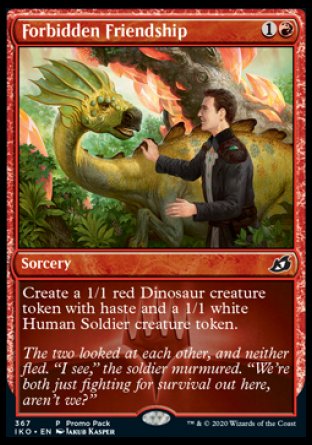 (367) Magic The Gathering Ikoria: Lair of Behemoths: Promos Single: Forbidden Friendship  Common