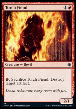 (367) Magic The Gathering Jumpstart Single: Torch Fiend  Common