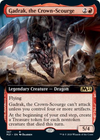 (367) Magic The Gathering Core 2021: Extras Single: Gadrak, the Crown-Scourge  Rare