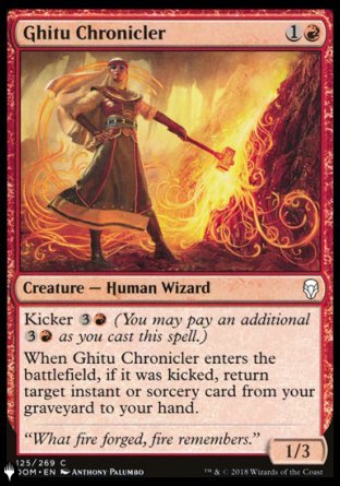 (125) Magic The Gathering The List Single: Ghitu Chronicler  Common