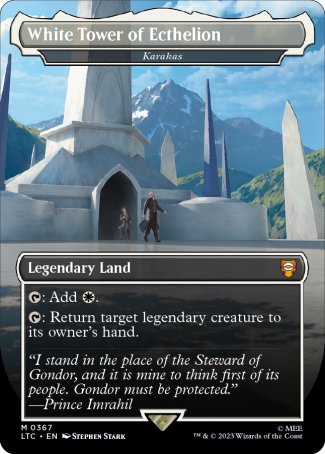 (367) Magic The Gathering Commander: The Lord of the Rings: Tales of Middle-earth: Extras Single: Karakas (V.1) Holo Mythic