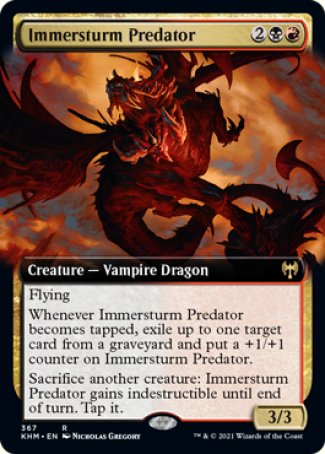 (367) Magic The Gathering Kaldheim: Extras Single: Immersturm Predator  Rare