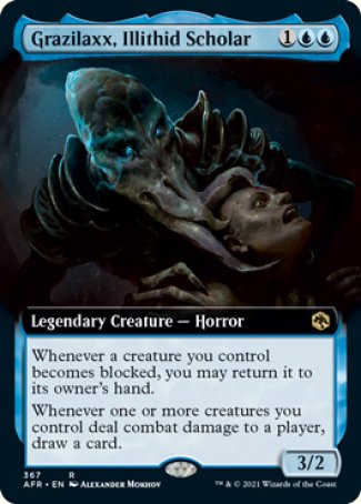 (367) Magic The Gathering Adventures in the Forgotten Realms: Extras Single: Grazilaxx, Illithid Scholar Holo Rare