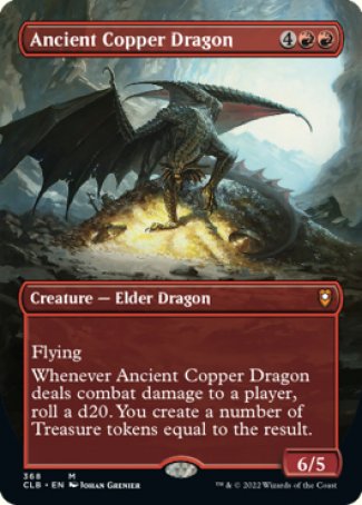 (368) Magic The Gathering Commander Legends: Battle for Baldur's Gate: Extras Single: Ancient Copper Dragon (V.1) Holo Mythic