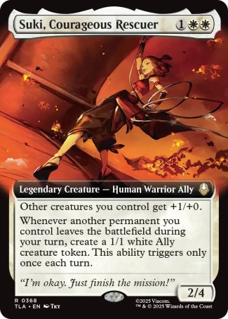 (368) Magic The Gathering Magic: The Gathering | Avatar: The Last Airbender: Extras Single: Suki, Courageous Rescuer Holo Rare