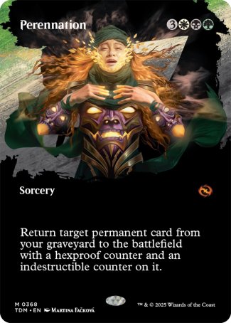 (368) Magic The Gathering Tarkir: Dragonstorm: Extras Single: Perennation Holo Mythic