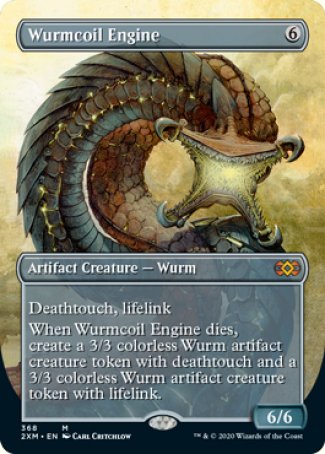 (368) Magic The Gathering Double Masters: Extras Single: Wurmcoil Engine  Mythic